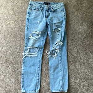 Aeropostle Boyfriend ripped jeans size 0